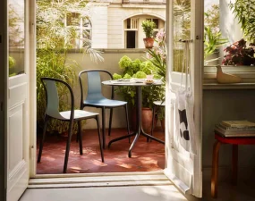 Belleville Bistro Table, light oak veneer