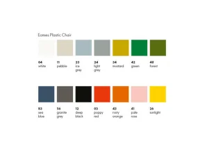 Eames Plastic Armchair DAR Seat Upholstery