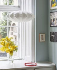 Nelson Saucer Crisscross Bubble Pendant M