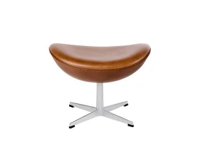 Egg™ Footstool, Grace leather