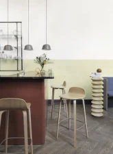 Visu Bar Stool 75 cm, stained dark brown