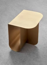 Mass Side Table, brass