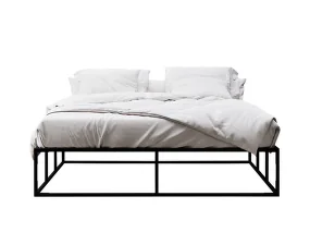 Nichba Bed Frame 160x200 cm, black
