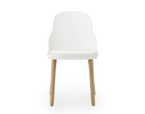 Allez Chair Oak, white leather