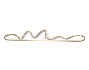 Curvature Towel Hanger, brass