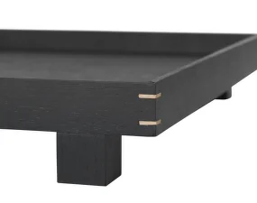 Bon Wooden tray Large, stained black