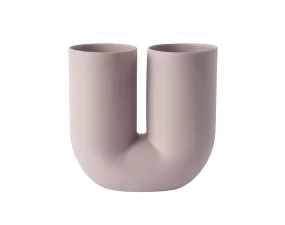 Kink Vase H26, dusty lilac