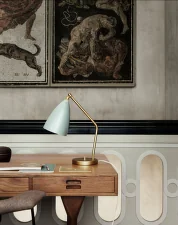 Gräshoppa Table Lamp, dusty blue