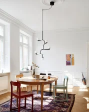 Mobil 100 Pendant, brushed brass