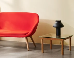 Kofi Coffee Table 60x60, oak/clear