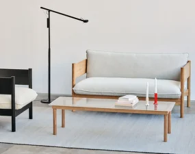 Kofi Coffee Table 140x50, oak/clear