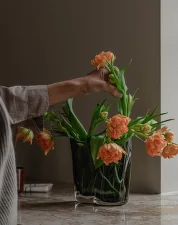 Aer Vase 19 cm, smoke