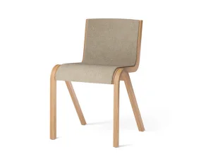 Ready Dining Chair Front Upholstered, natural oak/Bouclé 02