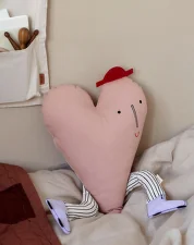 Heart Cushion, dusty rose