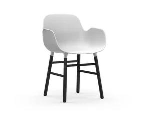 Form Armchair Black, white