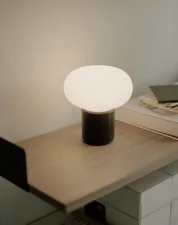 Karl-Johan Portable Table Lamp, forest green