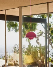 Flowerpot VP1, vermilion red