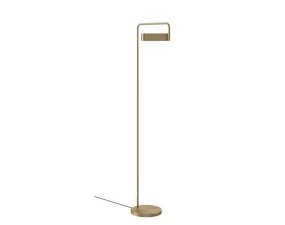 Scribe Floor Lamp, matt antique brass