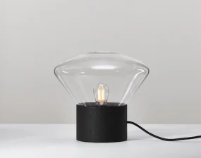 Muffins MINI WOOD 06 PC910 Table Lamp, clear / black stained oak