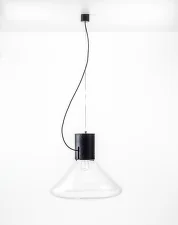 Muffins WOOD 03B PC851 Pendant Lamp, clear / black stained oak