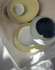 Flow Bowl S, off-white speckle