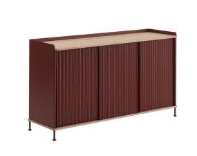 Enfold Sideboard 148x85, oak/deep red
