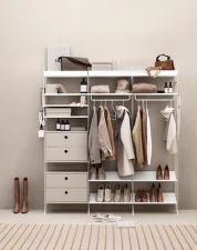 String Hallway P Shelving Set, beige