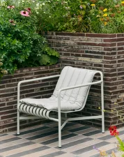 Palissade Lounge Chair Soft Quilted Cushion, anthracite