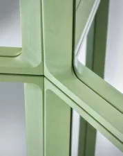 Arced Mirror 80x55, light green