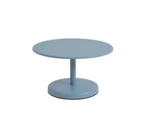 Linear Steel Coffee Table Ø70, pale blue