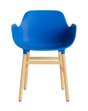 Form Armchair Oak, bright blue
