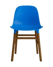 Form Chair Walnut, bright blue