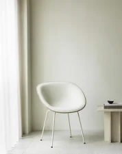 Mat Armchair Steel, hemp/Hallingdal 100/cream