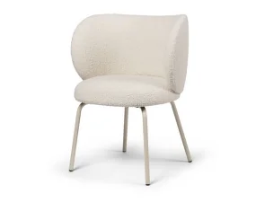 Rico Dining Chair Nordic Bouclé, off-white/cashmere