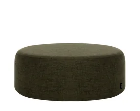 Folk Pouf Wide, italian olive