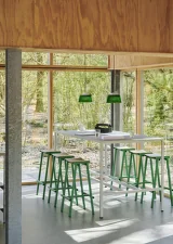 Taburete 8 Bar Stool High, soft jade