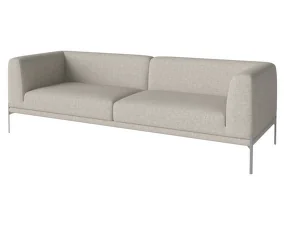 Caisa 3-Seater, brushed steel/Nantes sand