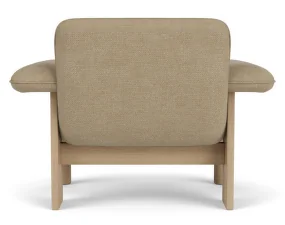 Brasilia Lounge Chair Low Back, Bouclé 02/natural oak