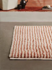 Kami Knotted Rug 80x120, off-white/red brown