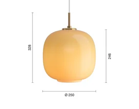 VL 45 Radiohus Pendant Ø250, amber