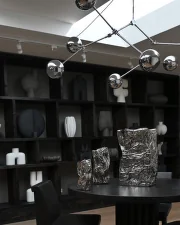 Drop Chandelier Globe Mini, chrome (5m)