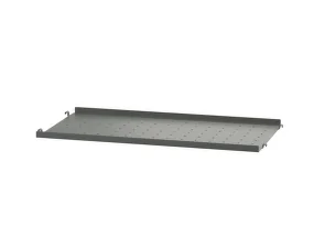String Metal Shelf Low Edge 58 x 30, dark grey