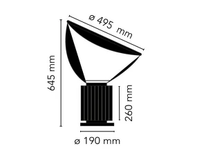 Taccia Table Lamp, matte white