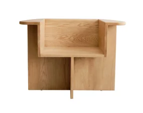 Brutus Lounge Chair, natural oak