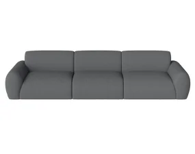 Núvol Sofa 3 Modules with 2 Small Corners, dark grey