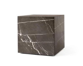 Plinth Side Table Cubic, Grey Kendzo