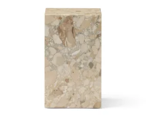 Plinth Side Table Tall, Kunis Breccia