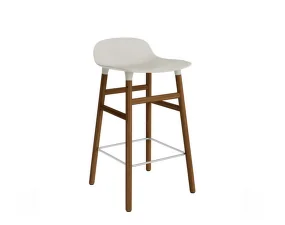 Form Bar Chair 65 cm Walnut, light grey