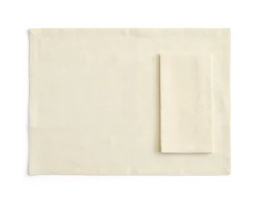 Tavolo Napkin/Placemat, set of 4, soft yellow