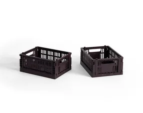 Colour Crate Mini, set of 2, bordeaux